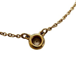 Tiffany & Co. visor yard diamond necklace K18YG yellow gold 750 2.3g D0.08ct jewelry women's men's