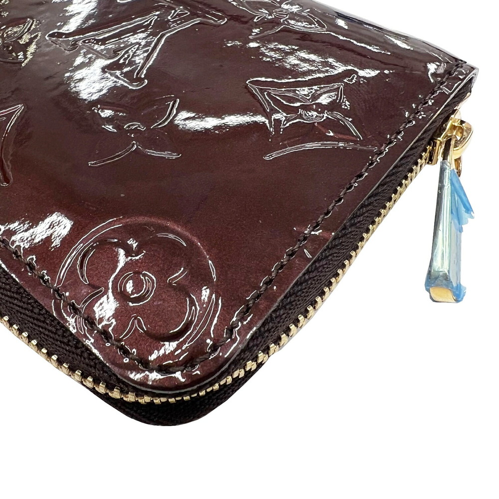 LOUIS VUITTON Louis Vuitton Zippy Coin Purse Vernis M93607 TH3009 Case Card  Women's Men's Amaranto Leather