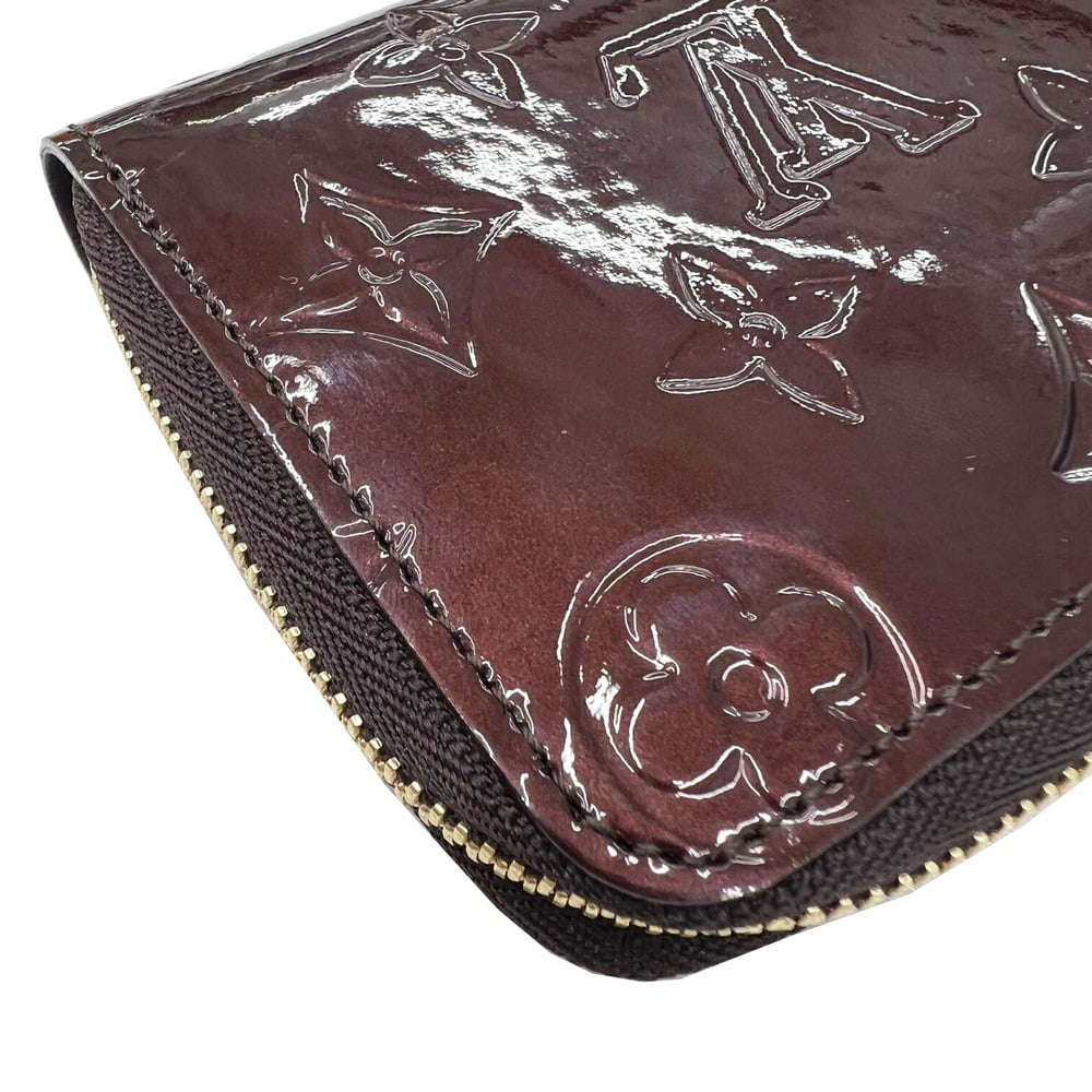 LOUIS VUITTON Louis Vuitton Zippy Coin Purse Vernis M93607 TH3009 Case Card  Women's Men's Amaranto Leather