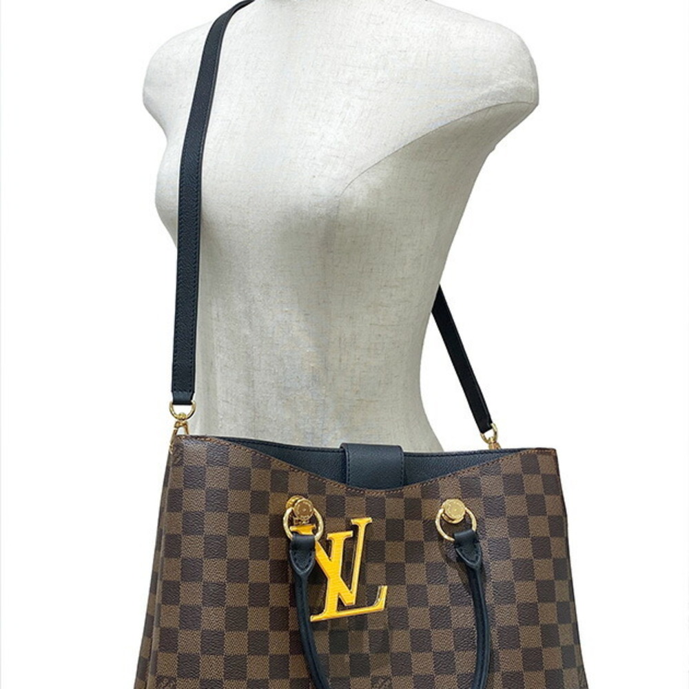 used Pre-owned Louis Vuitton Louis Vuitton Damier Riverside N40050 Du4149 2way Bag Handbag Shoulder Strap Checkered Pattern G Metal Fittings Women's
