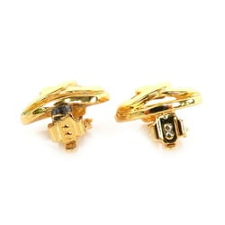 Chanel CHANEL earrings here mark metal gold ladies