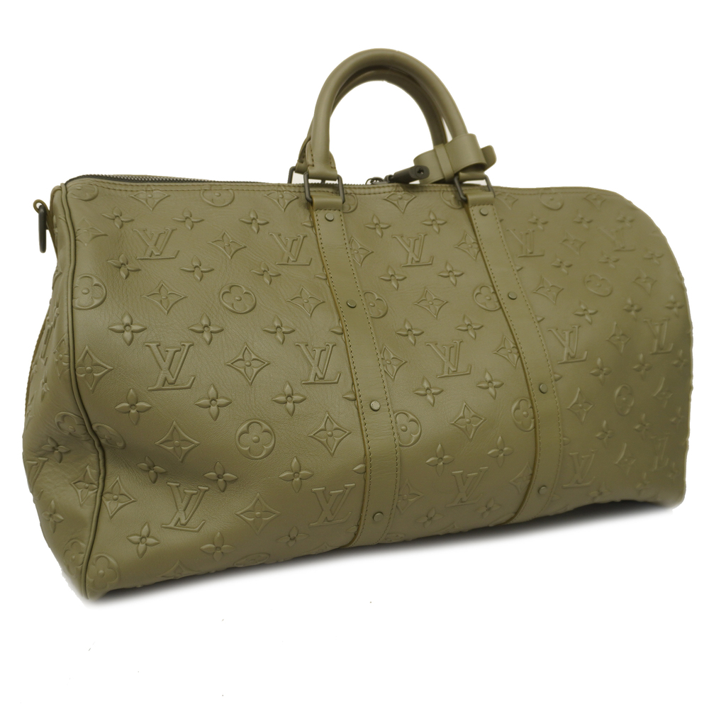 Louis Vuitton Khaki Keepall Bandouliere 50 M57963