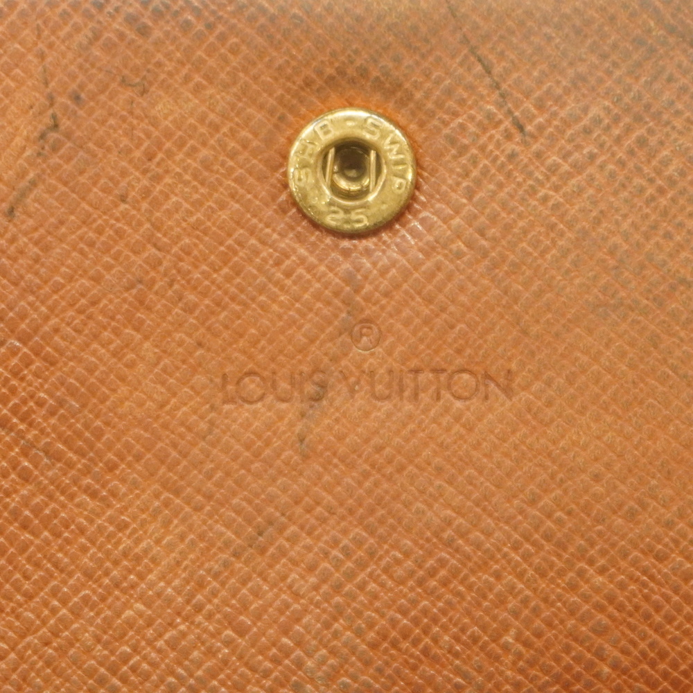 Auth Louis Vuitton Monogram USA Long Wallet 