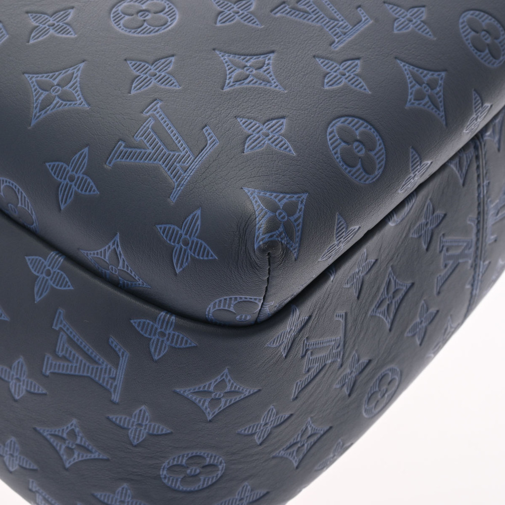 LOUIS VUITTON Louis Vuitton Monogram Shadow Splinter Backpack Blue