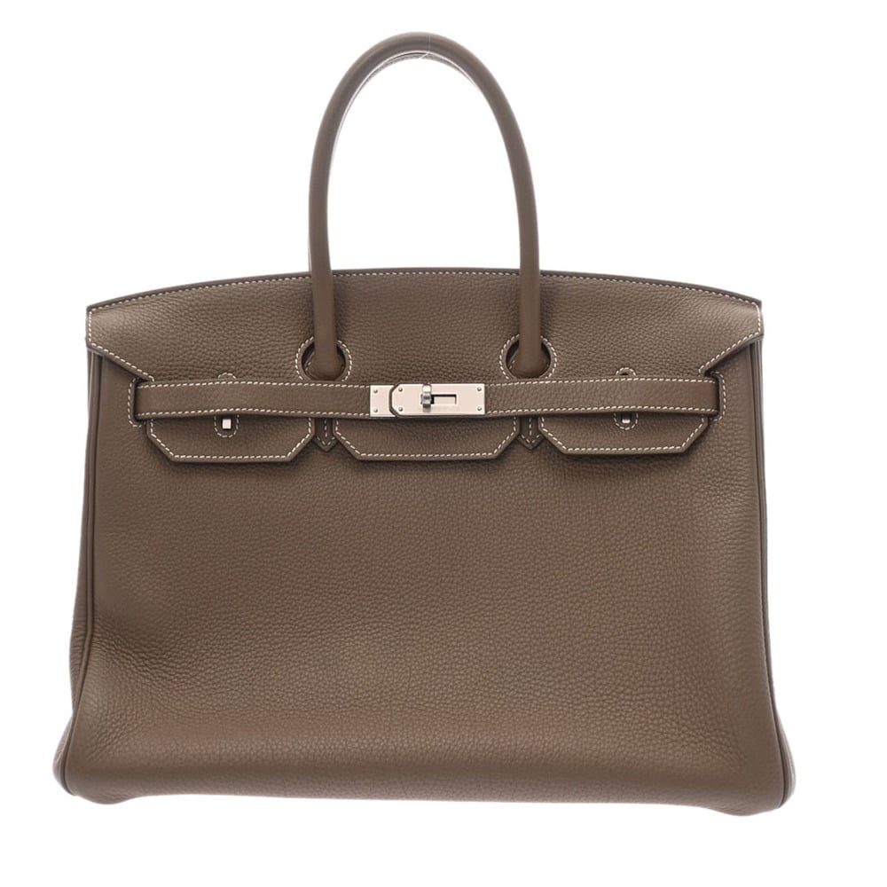 Hermes Birkin Bag 35cm Etoupe Togo Palladium Hardware