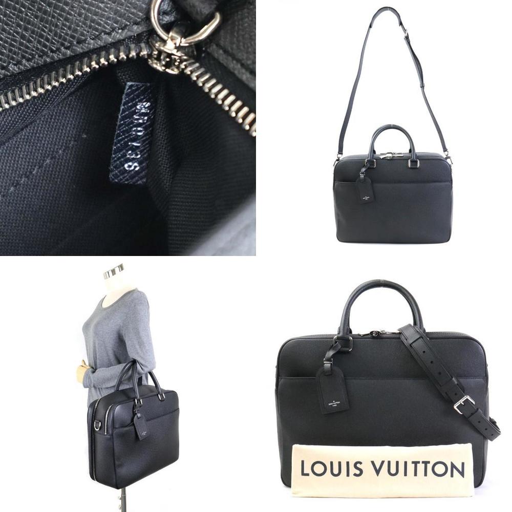 Louis Vuitton LOUIS VUITTON Handbag Business Bag Shoulder Taiga Overnight  Ardoise Men's M32721