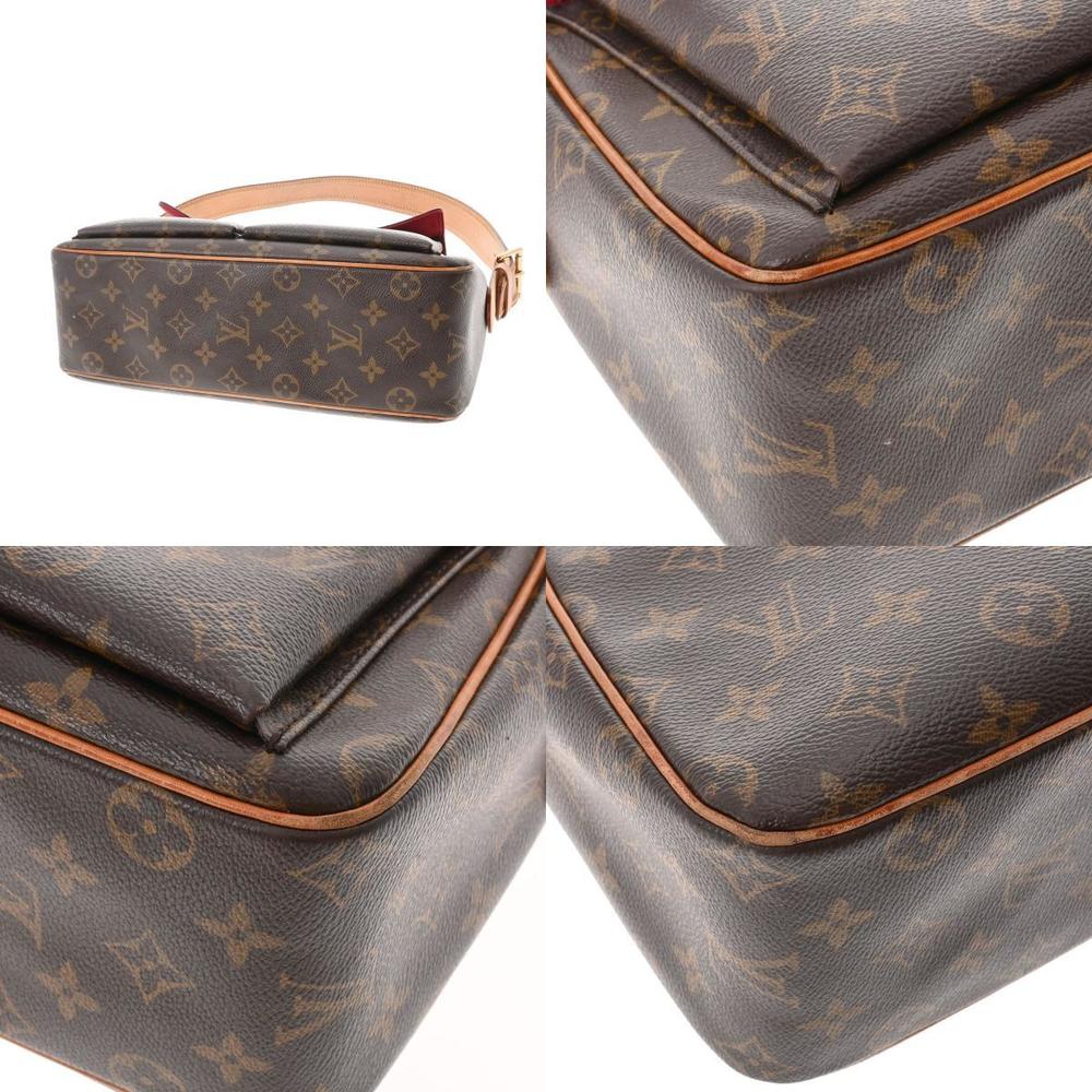 LOUIS VUITTON Louis Vuitton Monogram Vibasite GM Brown M51163 Women's  Canvas Handbag