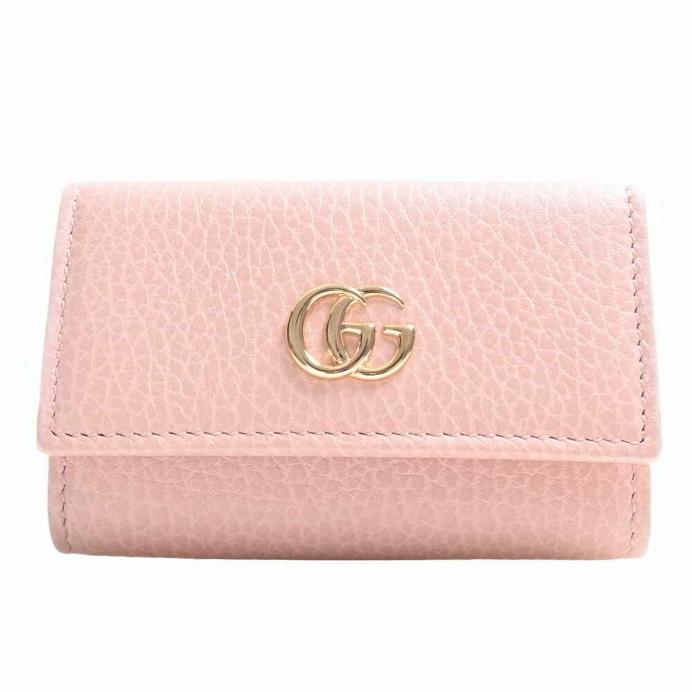 Gucci GG Marmont leather 6 row key case 456118 pink