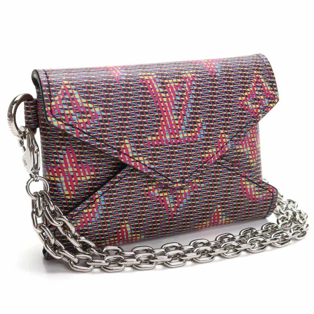 Louis Vuitton Leather Clutch Bag In Multicolour
