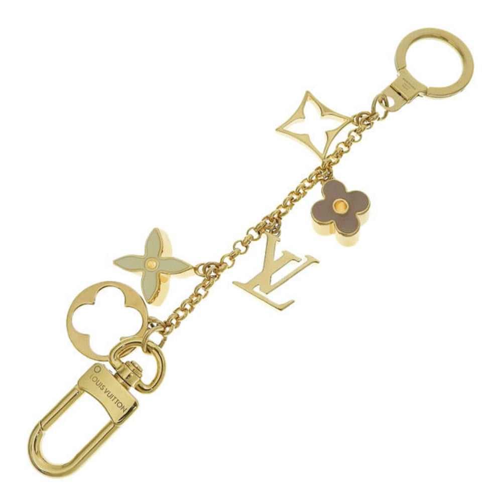 Louis Vuitton - Fleur de Monogram Bag Chain Charm Gold