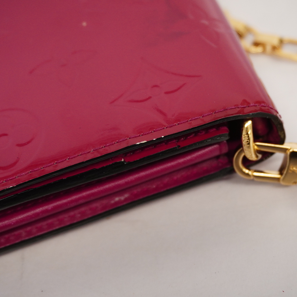 Louis Vuitton Pink Vernis Sarah Chain Wallet