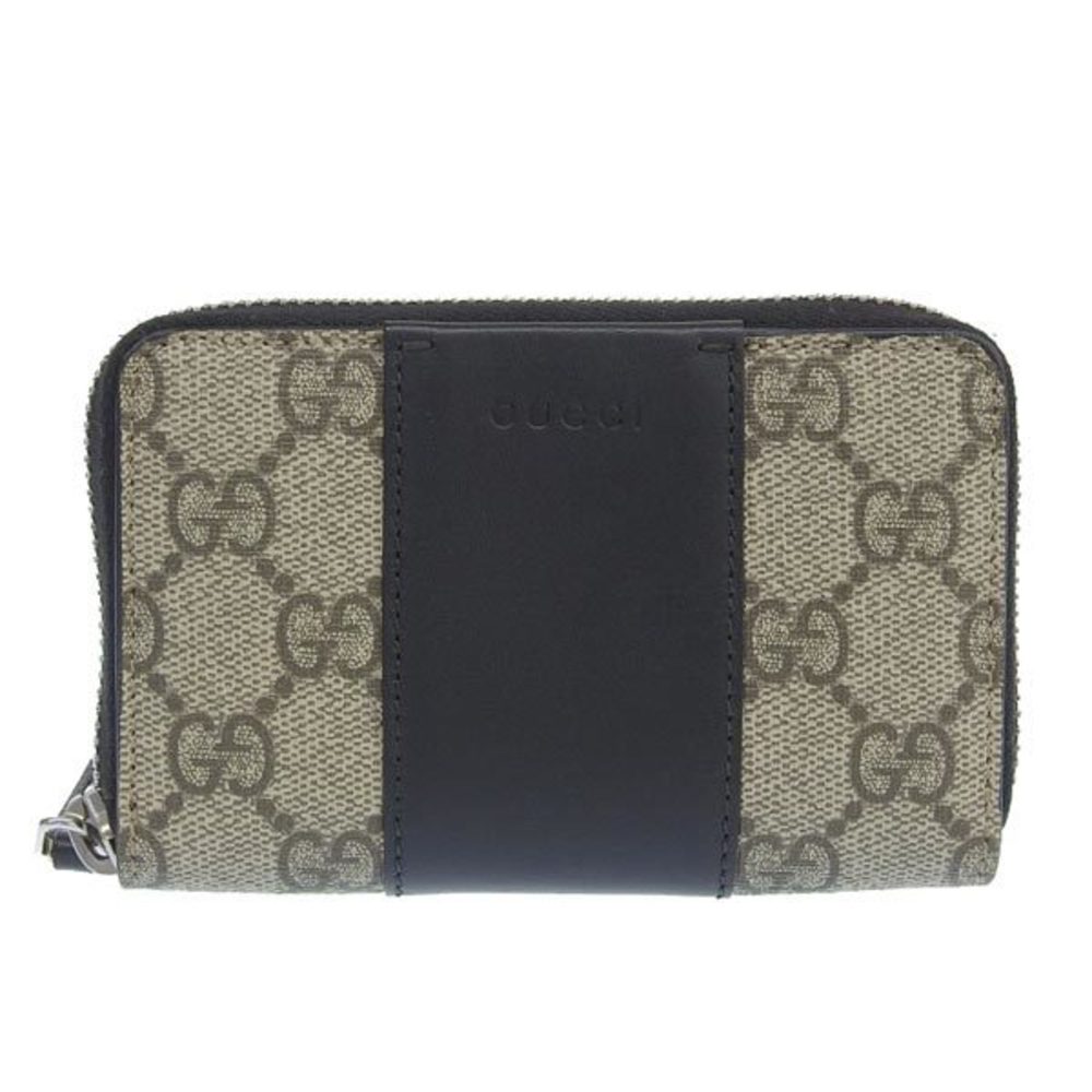 GG Supreme Canvas Cardholder in Black - Gucci