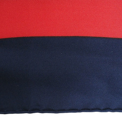 Hermes Carre 90 Scarf Muffler Turkish Horse Cheval Turc Navy x Blue Red Women's Silk HERMES