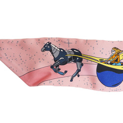 Hermes Twilly Scarf Muffler Space Derby Rose (Pink) Women's Silk Ribbon HERMES