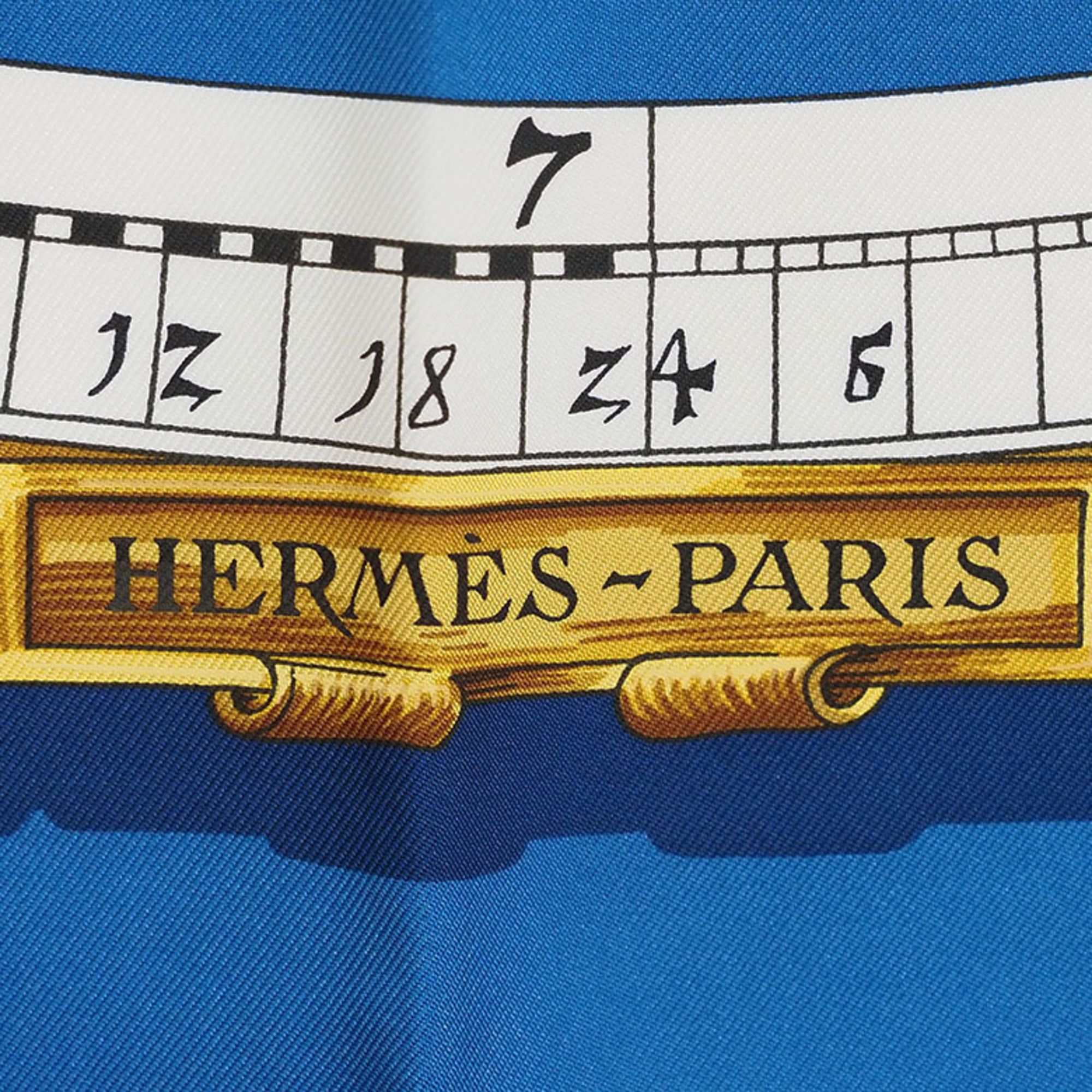Hermes Carre 90 Scarf Muffler Astrology ASTROLOGIE Blue Cobalt H001387S Women's Silk HERMES