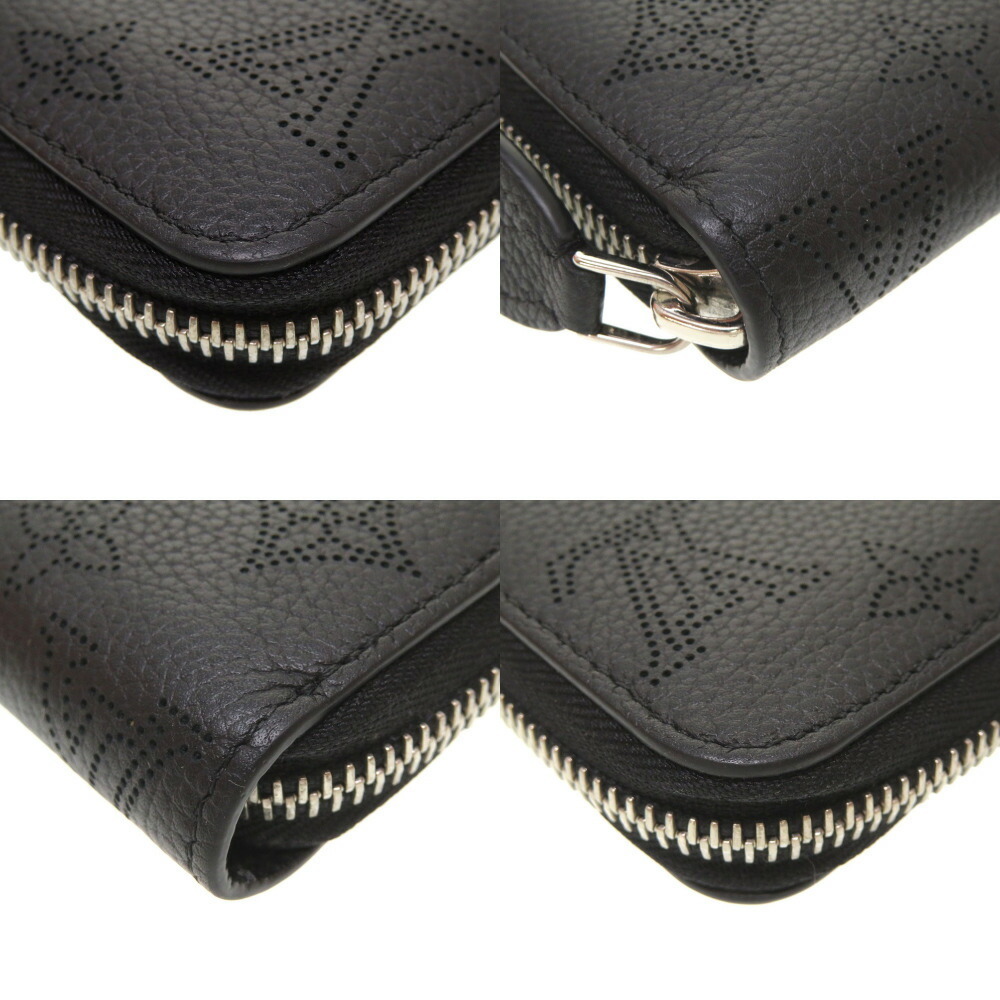 Louis Vuitton Zippy Wallet Monogram Mahina NM Noir Black in Leather with  Silver-tone - US