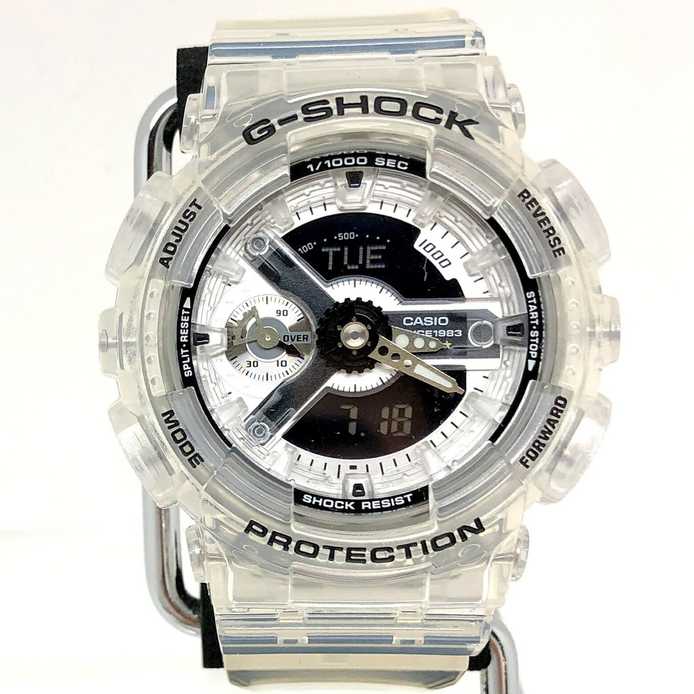 G-SHOCK CASIO Casio watch GMA-S114RX-7AJR 40th anniversary Clear Remix  analog digital quartz skeleton white | eLADY Globazone