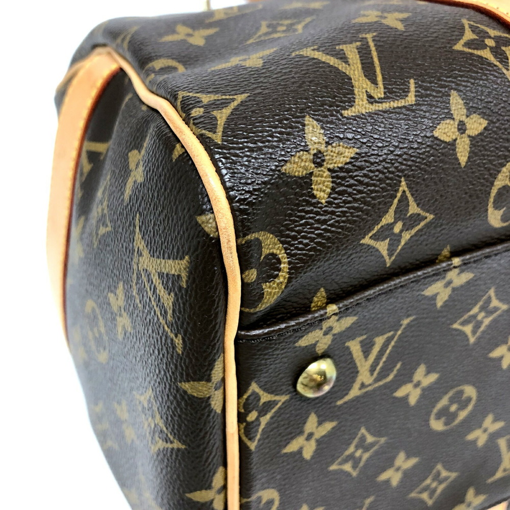 LOUIS VUITTON Louis Vuitton Carryall M40074 Monogram Brown Gold Hardware  Boston Bag Handbag
