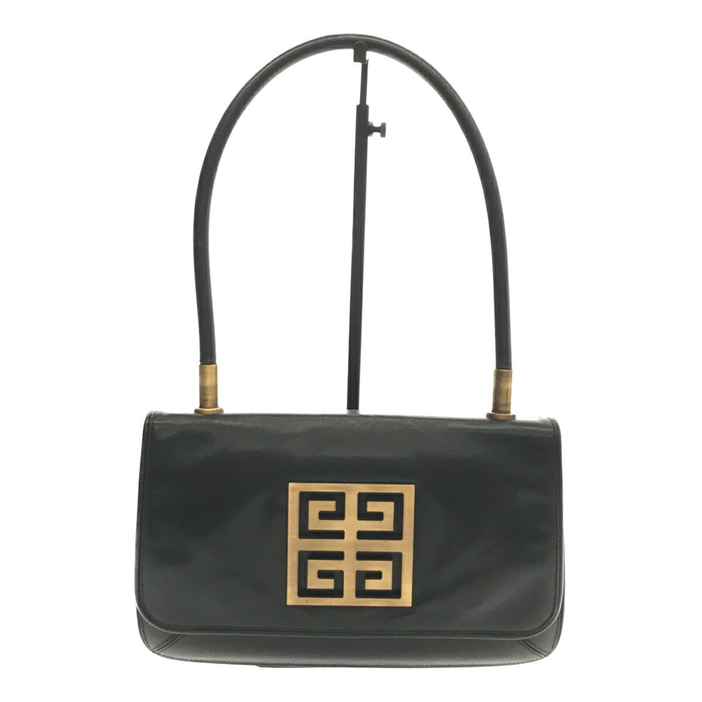 GIVENCHY Givenchy Logo Shoulder Bag Leather Gold Hardware Women's