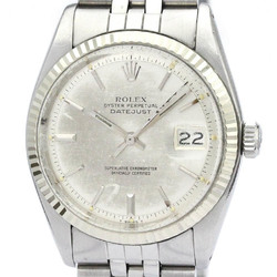 Vintage ROLEX Datejust 1601 White Gold Steel Automatic Mens Watch  BF561704