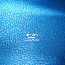 Hermes Picotin Lock MM Taurillon Clemence Blue Hydra X Engraved (Made in 2016) Handbag