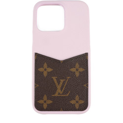 LOUIS VUITTON Louis Vuitton IPHONE Bumper 13 Pro Other Accessories M81343  Monogram Canvas Leather Brown Guimauve Pink Series iPhone Case Mobile Cover  Smartphone