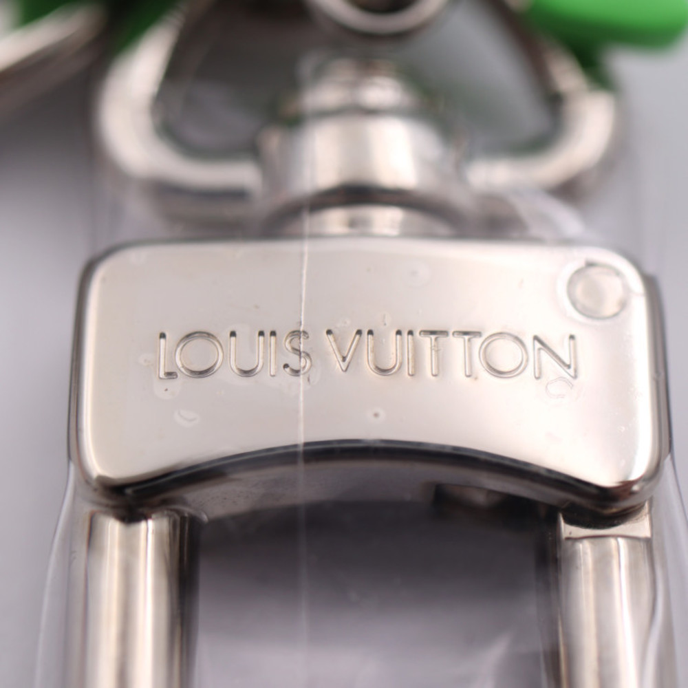 Authenticated Used Louis Vuitton Keyring Keychain Charm Portocre LV Rabbit  Blue Green Brown Monogram Canvas MP2917 