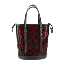 LOUIS VUITTON Louis Vuitton Race Bucket PM Monogram Tote Bag M20352 Patent Calf Leather Black Shoulder