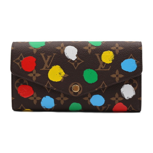 Louis Vuitton Brown, Pattern Print LV Monogram Round Coin Purse