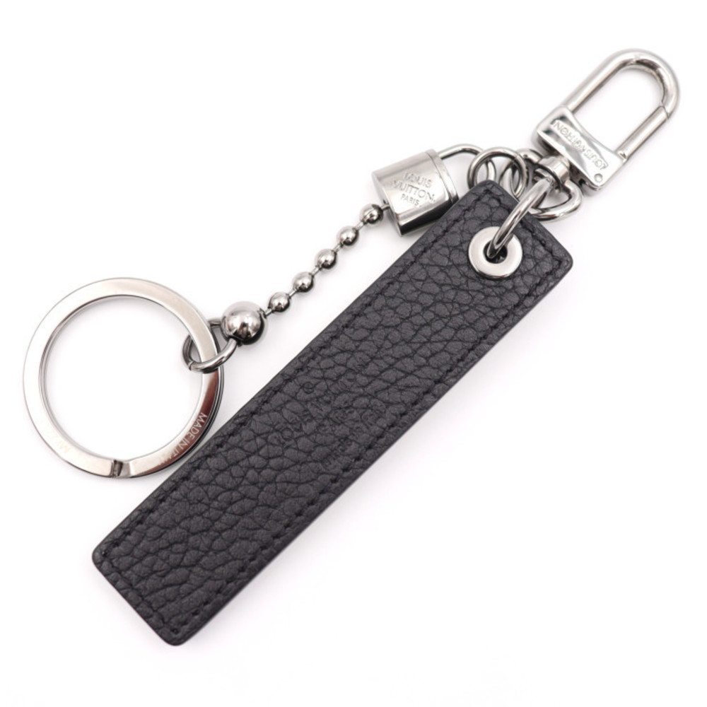 Louis Vuitton, Accessories, Louis Vuitton Porte Cle Tab Keychain Keyring  Bag Charm Mp221 Silver Black Metal