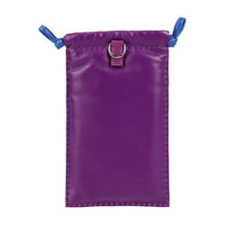 HERMES Hermes Pillow Phone Case Pouch Anneau Milo Swift Purple Blue Silver Hardware Crude Cell Mobile Smartphone U Engraving