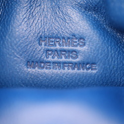 HERMES Hermes Pillow Phone Case Pouch Anneau Milo Swift Purple Blue Silver Hardware Crude Cell Mobile Smartphone U Engraving