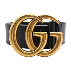 GUCCI Gucci GG Marmont belt 400593 notation size 70 leather black gold metal fittings