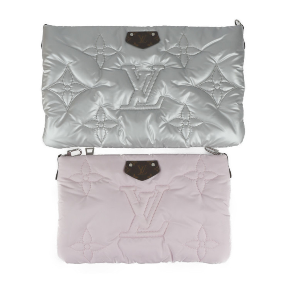Louis Vuitton Maxi Multi Pochette Accessoires Silver/Pale Pink in