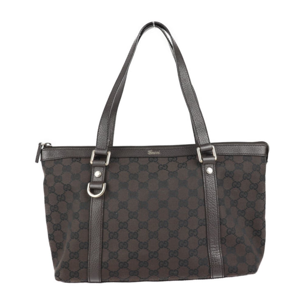 Gucci Gray GG Canvas Tote Bag Gucci