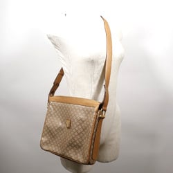 Celine Macadam Shoulder Bag PVC Beige Ladies