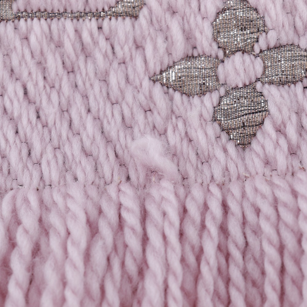 Louis Vuitton Escharpe Logomania Muffler Shine M70466 Wool x Silk Rose  Ballerine Pink GM1129 Ladies