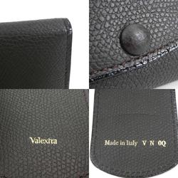 Valextra key case leather dark brown unisex