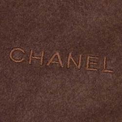 Chanel CHANEL stall cashmere brown unisex