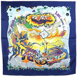 Hermes HERMES Scarf Carre 90 THE ALFEE 25th Anniversary AUBE LIBRE COMME L'ANGE Dawn Silk Multicolor Unisex