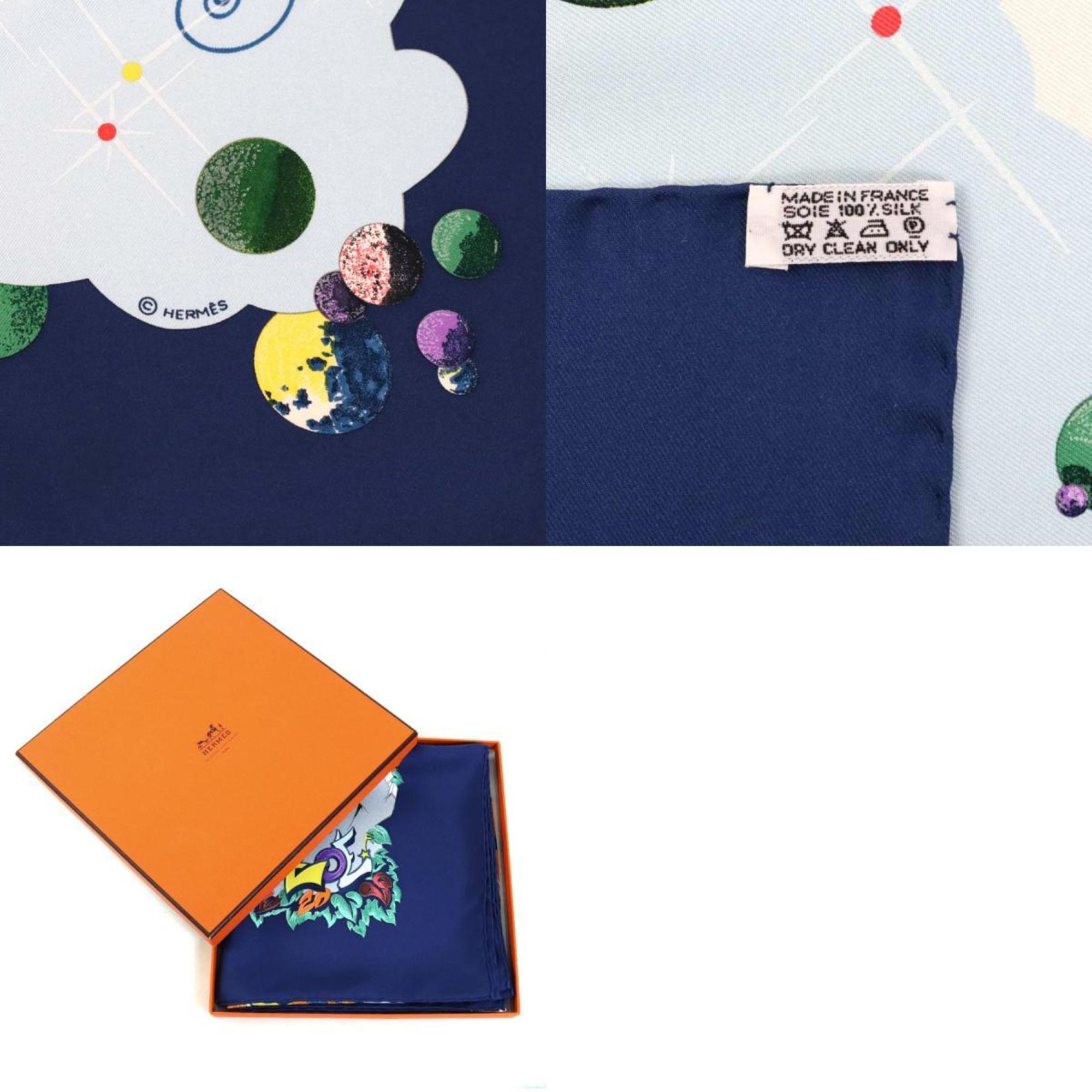 Hermes HERMES Scarf Carre 90 THE ALFEE 25th Anniversary AUBE LIBRE COMME L'ANGE Dawn Silk Multicolor Unisex