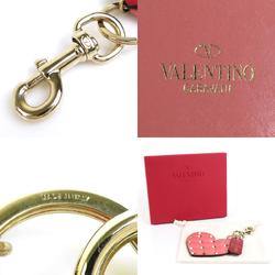 Valentino Garavani charm leather pink ladies