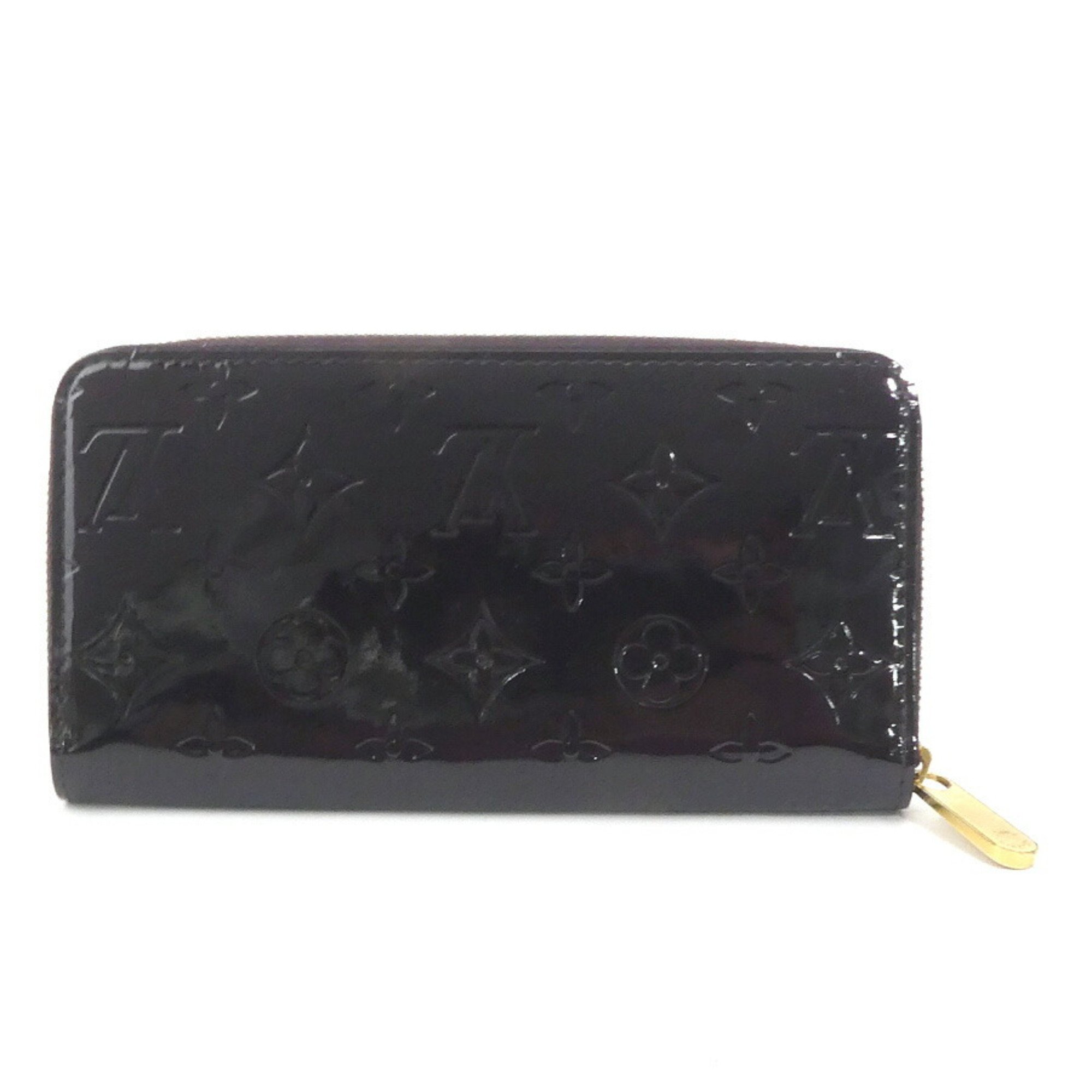 Louis Vuitton LOUIS VUITTON Round Zipper Long Wallet Monogram Verni Zippy Amaranto Unisex M93522