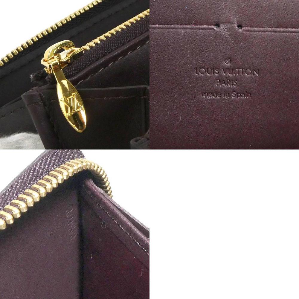 Louis Vuitton Monogram Vernis Zippy Wallet Long Wallet Woman Amarante M93522