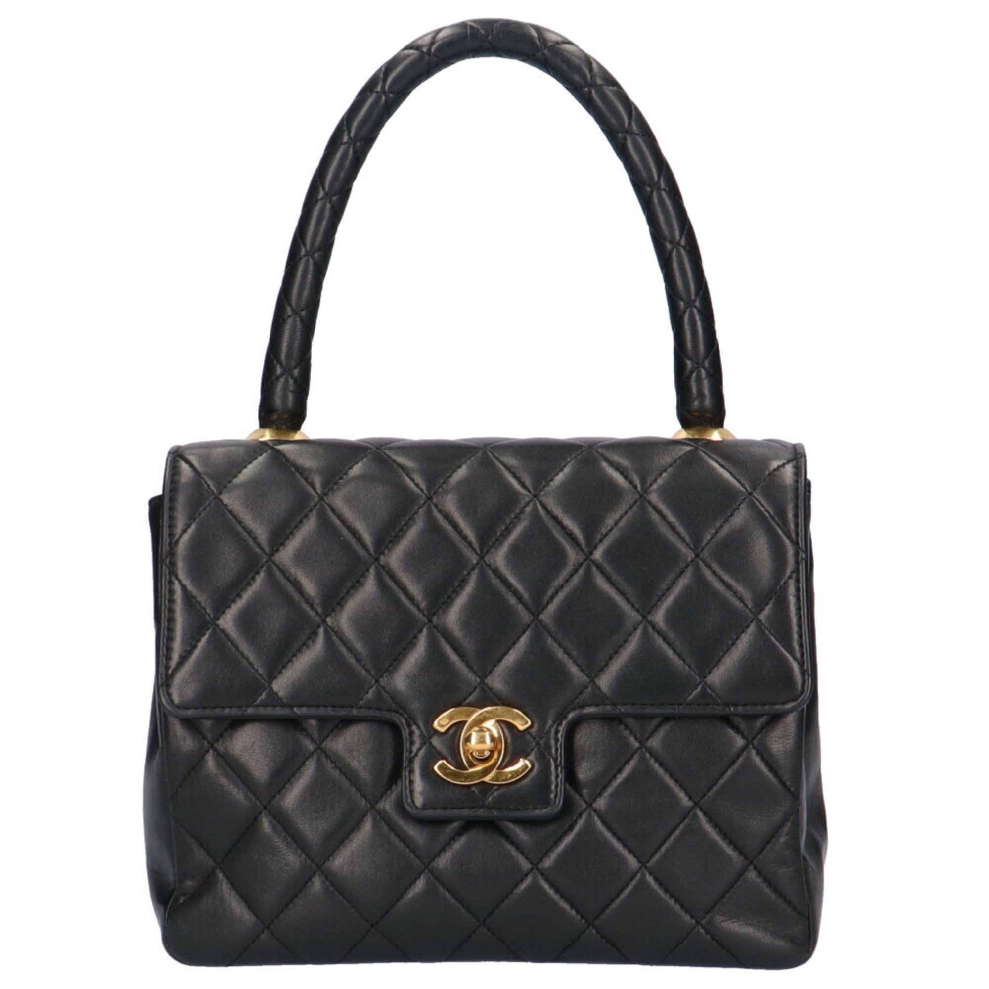 Chanel matelasse handbag lambskin black ladies CHANEL