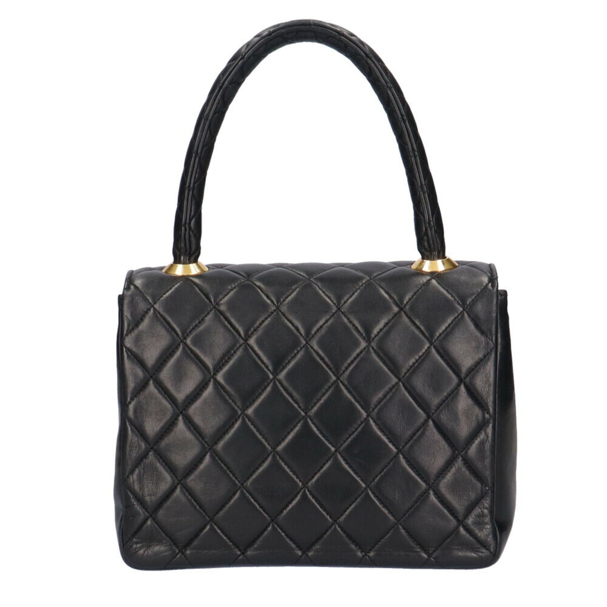 Chanel matelasse handbag lambskin black ladies CHANEL