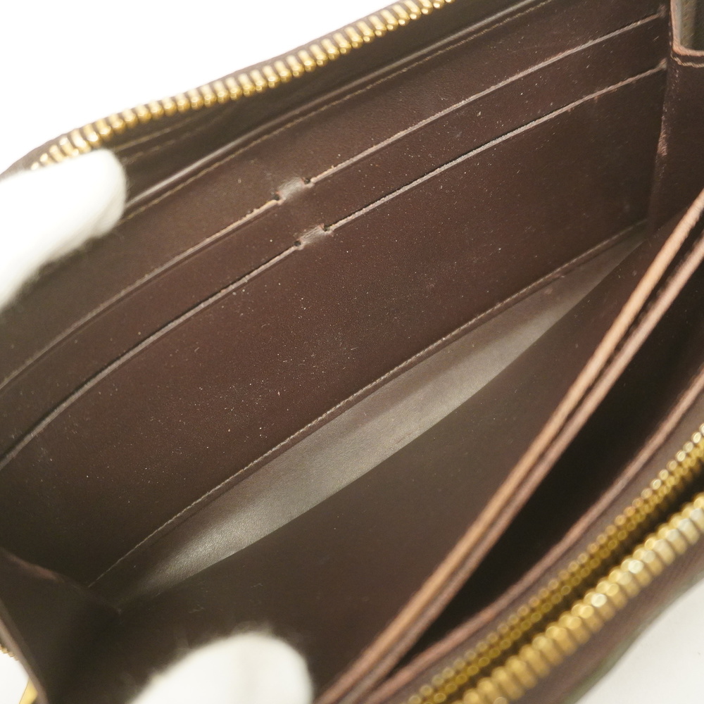 LOUIS VUITTON Zippy Wallet Monogram Vernis Leather Amarante M93522