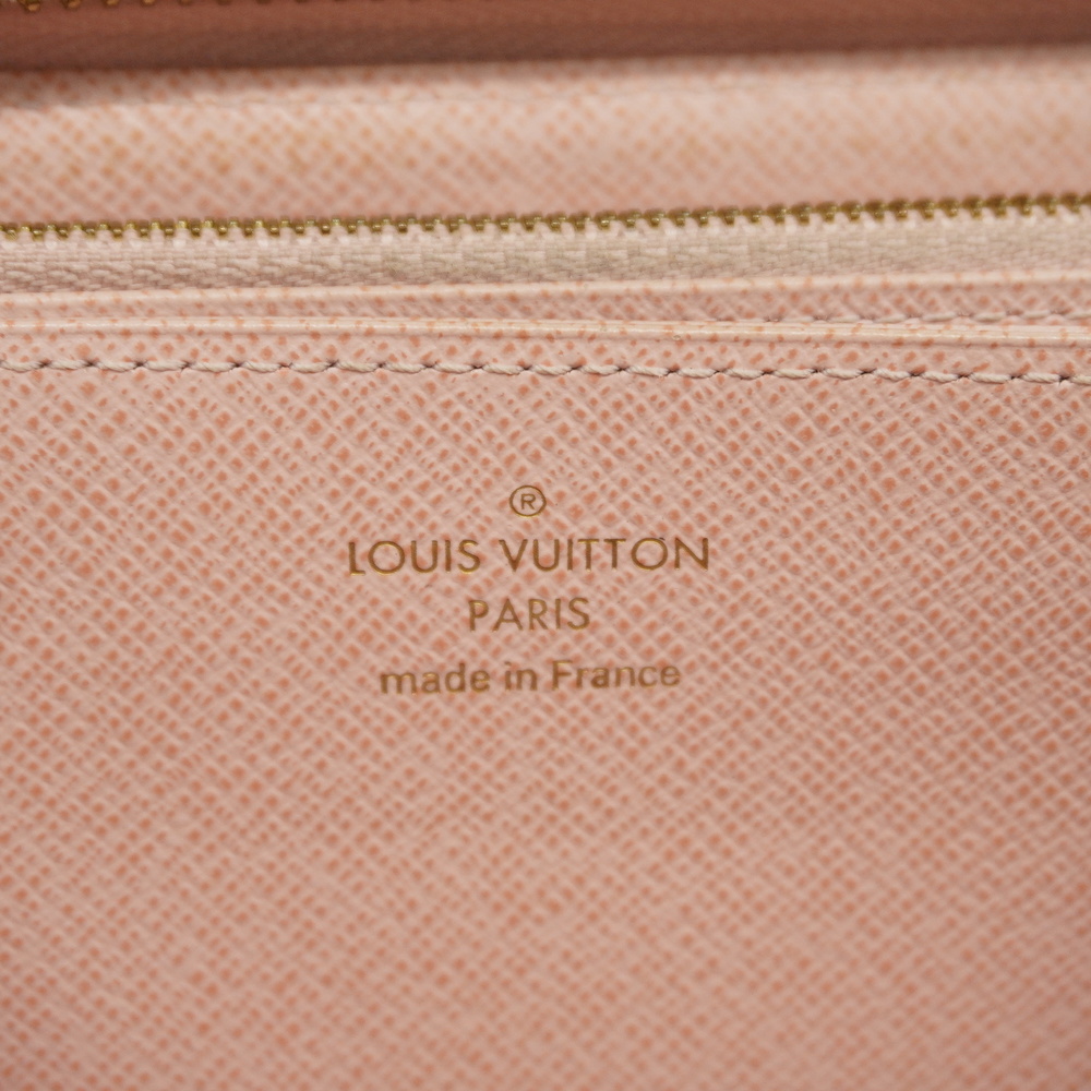 Louis Vuitton Zippy Wallet Rose Ballerine N63503 Damier Azur