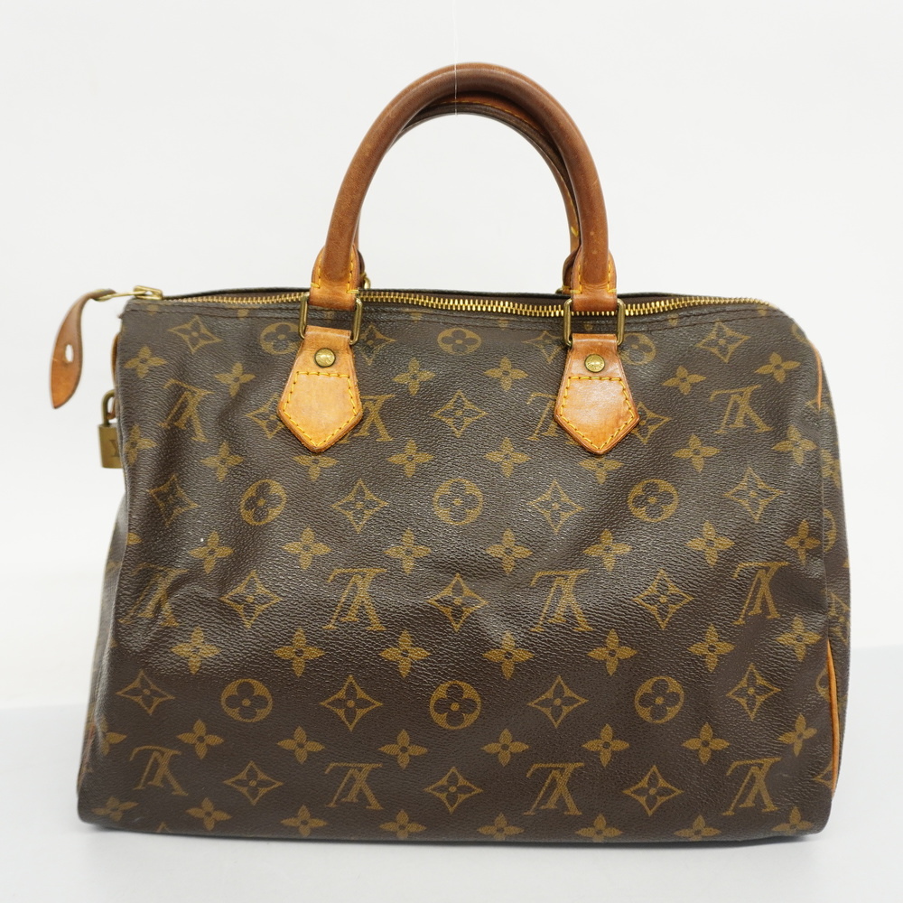 Auth Louis Vuitton Monogram Speedy 30 M41108 Women's Handbag