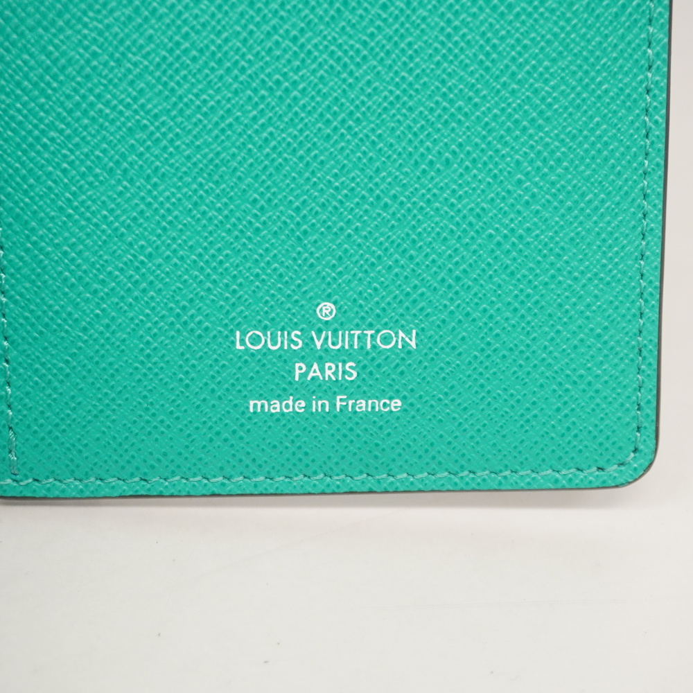 Louis Vuitton Bifold Long Wallet Portefeuille Brother Monogram Blue Boxed  Auth